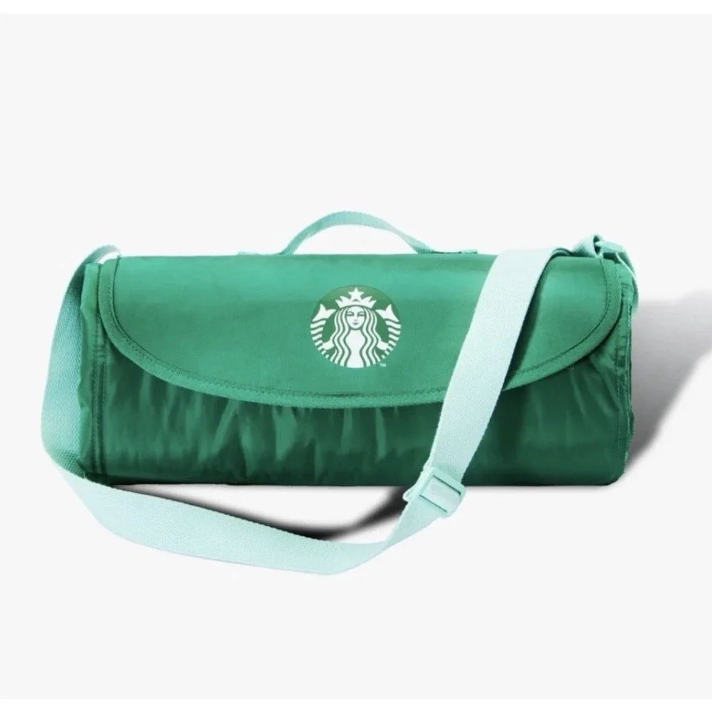 Starbucks Road Trip Picnic Blanket 2026 Foldable Travel Strap Limited Edition